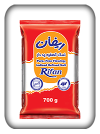 نمک تصفیه ید دار 700 گرمی ریفان